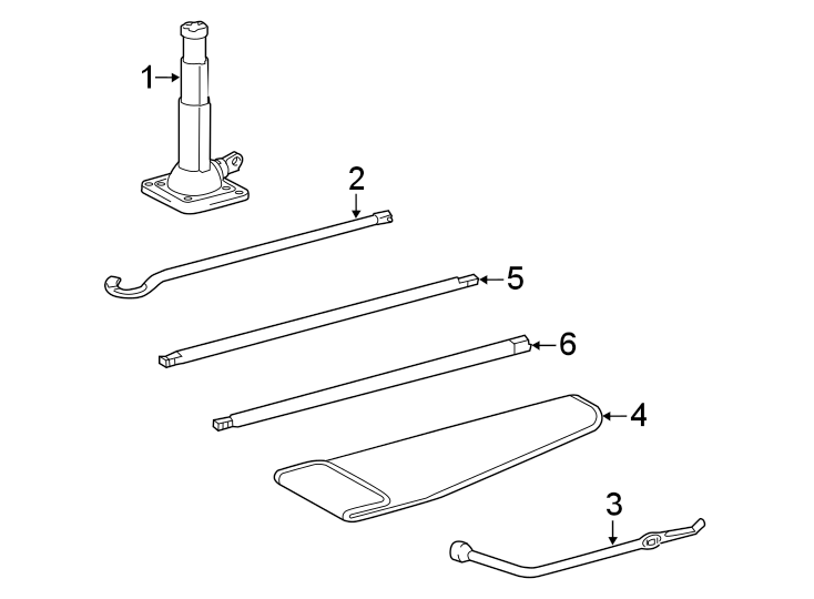 Diagram Cab. Jack & components. for your 2014 Toyota Prius Plug-In   