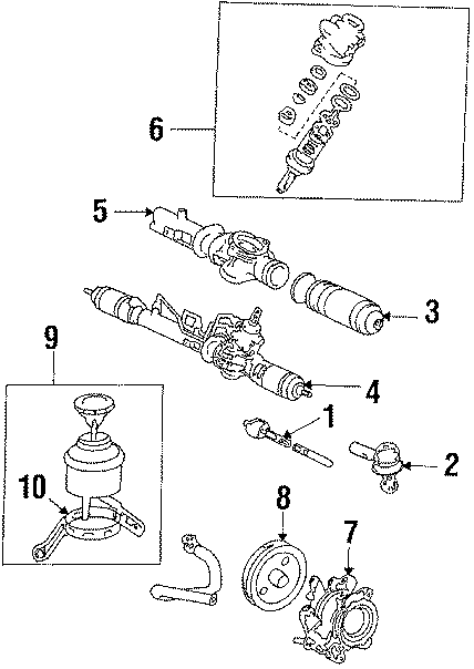 Diagram STEERING GEAR & LINKAGE. PUMP. for your Toyota Celica  