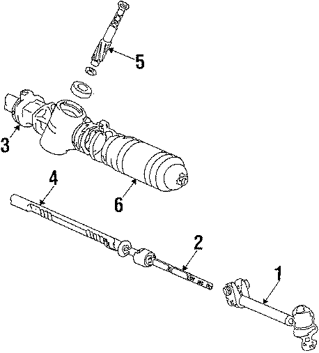 Diagram STEERING GEAR & LINKAGE. for your 2005 Toyota Tundra  Base Standard Cab Pickup Fleetside 