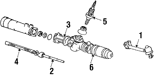 Diagram STEERING GEAR & LINKAGE. for your 2005 Toyota Tundra 4.0L V6 A/T 4WD SR5 Extended Cab Pickup Fleetside 