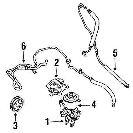 Diagram STEERING GEAR & LINKAGE. PUMP & HOSES. for your 2001 Toyota Celica   