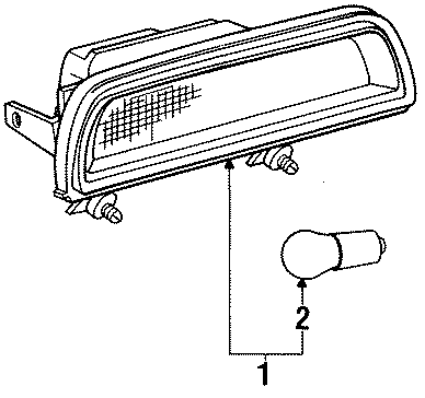 Full size assembly image of REAR LAMPS. HIGH MOUNT LAMPS. (1/1)