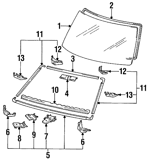 Toyota PickUp Molding. MOULDING SUB - Assembly, W. (Lower) - 7550489104 ...