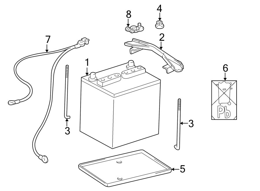 Diagram BATTERY. for your 2018 Toyota Corolla iM   