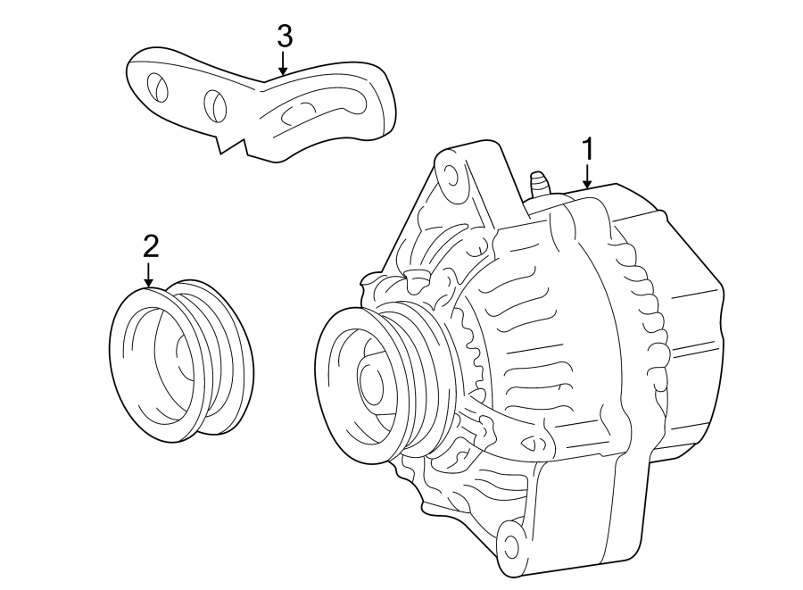 Diagram ALTERNATOR. for your 2007 Toyota Tacoma 4.0L V6 M/T RWD Pre Runner Standard Cab Pickup Fleetside 