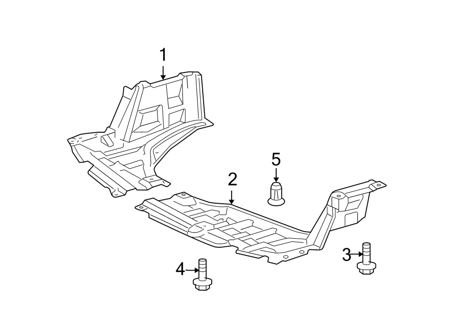 Diagram RADIATOR SUPPORT. SPLASH SHIELDS. for your 2017 Toyota Tundra 4.6L V8 A/T RWD SR Extended Cab Pickup Fleetside 