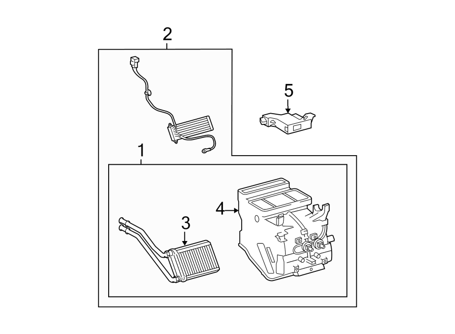 Diagram AIR CONDITIONER & HEATER. HEATER COMPONENTS. for your 2018 Toyota Camry  LE SEDAN 