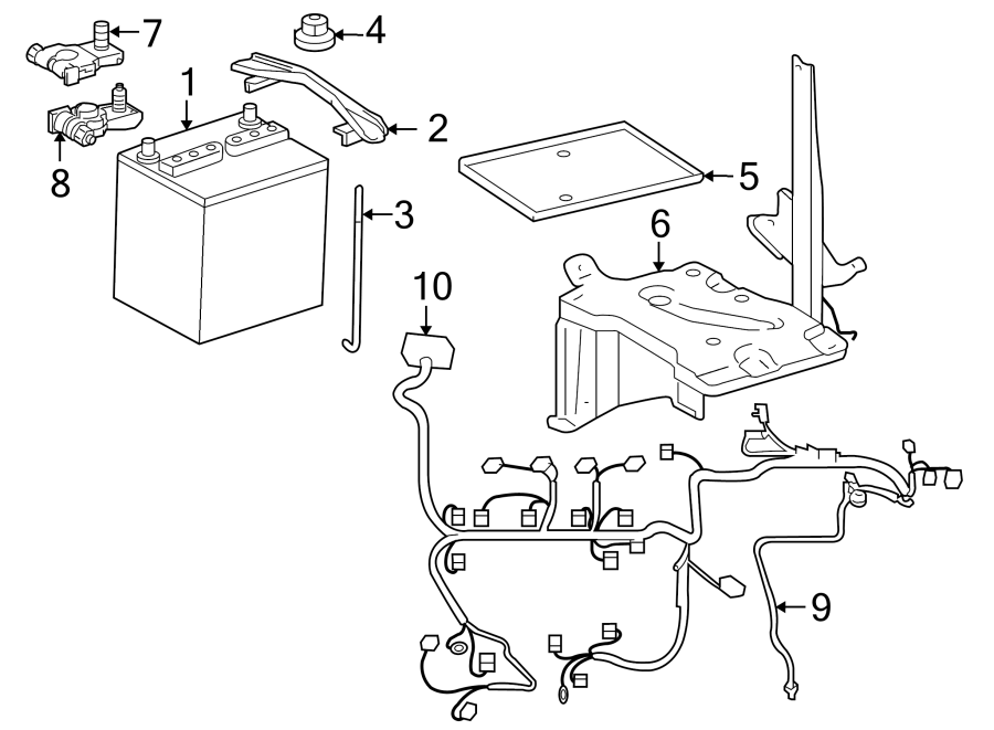 Diagram BATTERY. for your 2013 Toyota Prius   