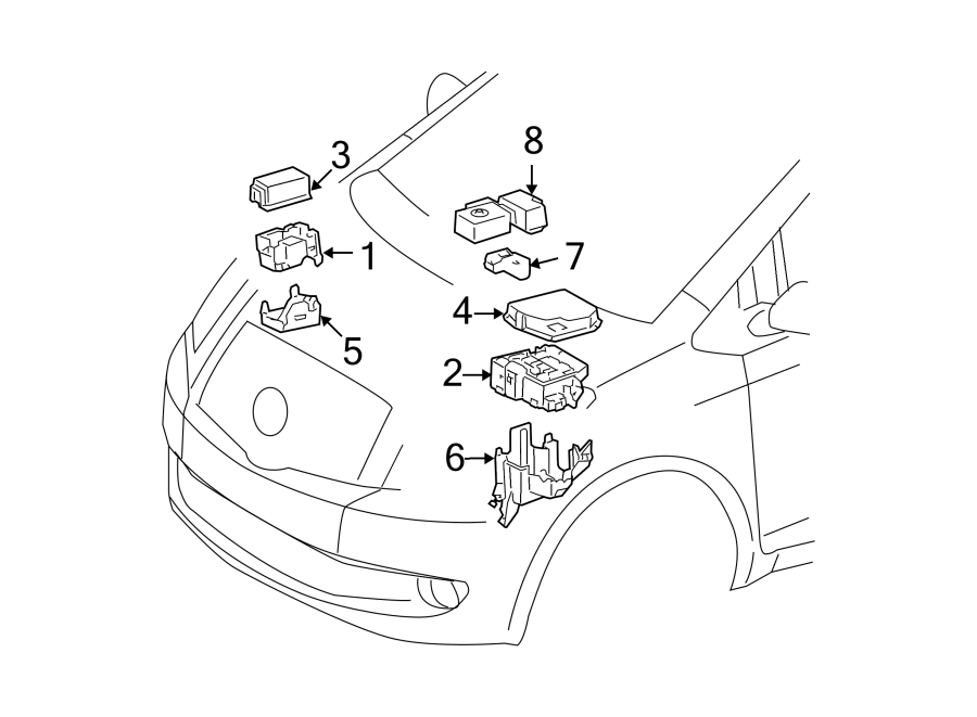 Diagram FUSE & RELAY. for your 2019 Toyota Corolla   