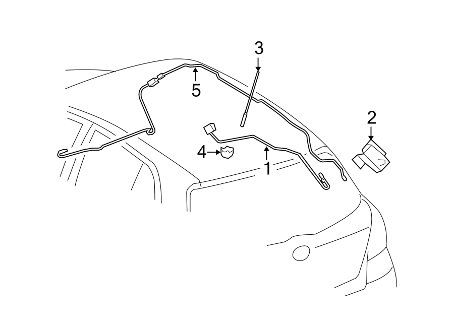 Diagram ANTENNA. for your 2000 Toyota Avalon  XL Sedan 