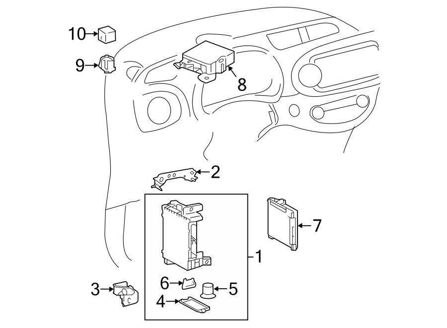 Diagram ELECTRICAL COMPONENTS. for your 2008 Toyota Tacoma   