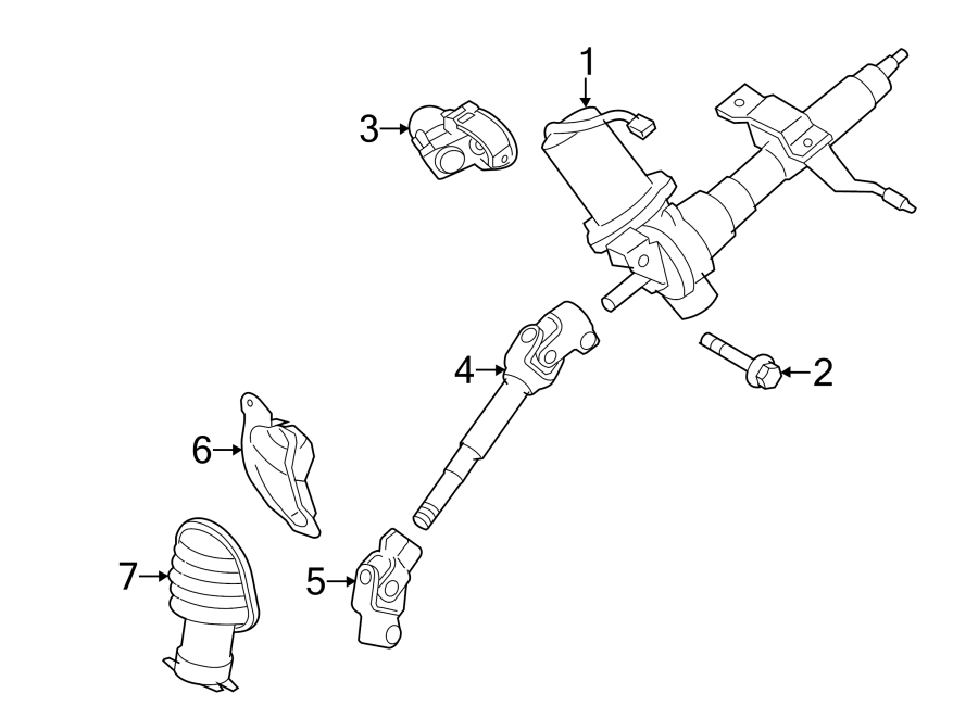 Diagram STEERING COLUMN ASSEMBLY. for your 1987 Toyota 4Runner   