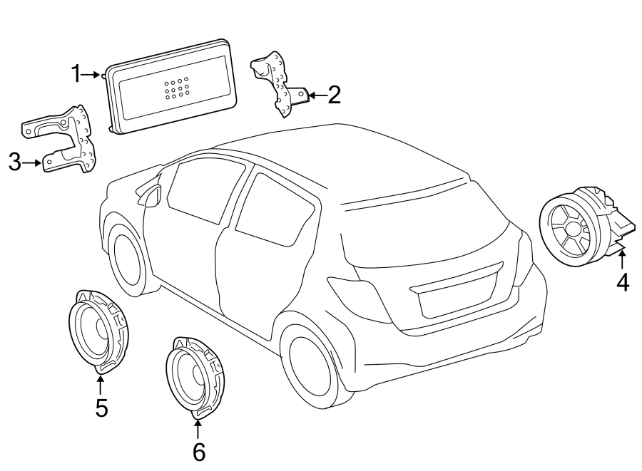 Diagram INSTRUMENT PANEL. SOUND SYSTEM. for your 2019 Toyota Corolla  LE Eco Sedan 