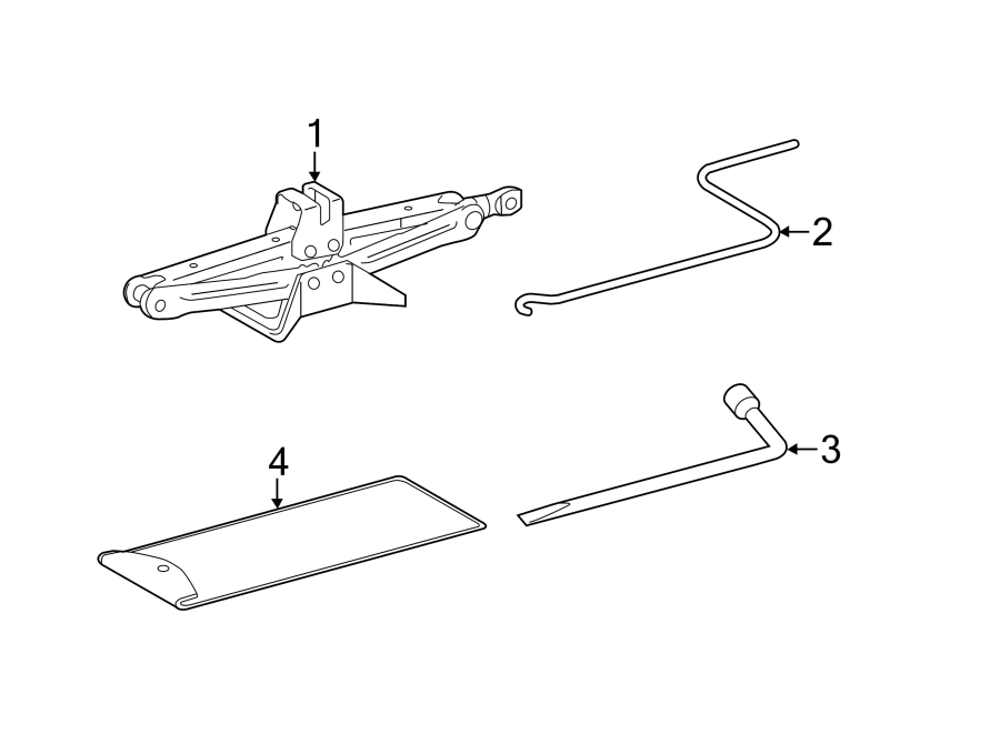 Diagram REAR BODY & FLOOR. JACK & COMPONENTS. for your 2022 Toyota Sequoia   