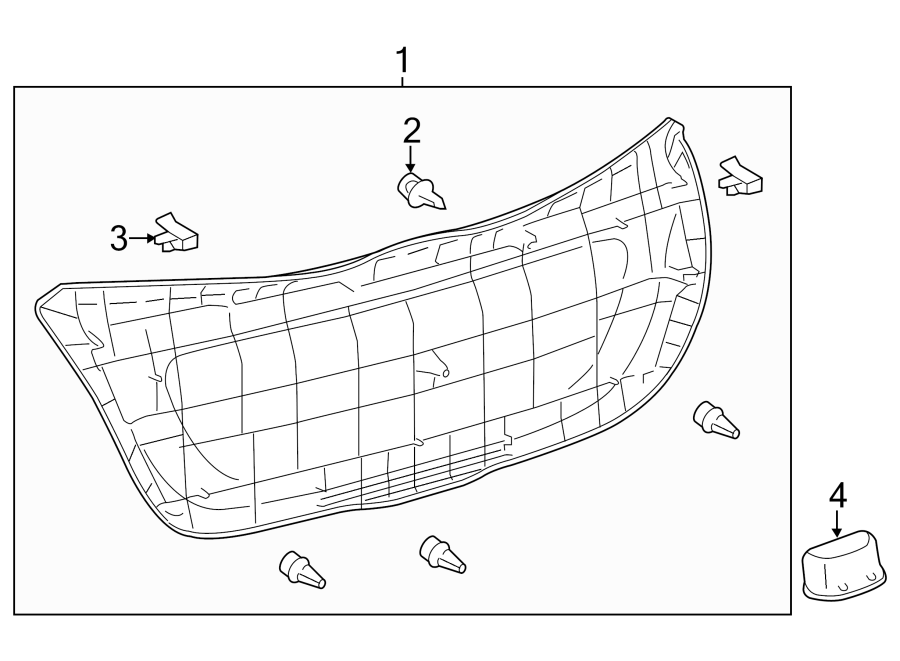 Diagram LIFT GATE. INTERIOR TRIM. for your 2012 Toyota Sienna 3.5L V6 A/T FWD Base Mini Passenger Van 