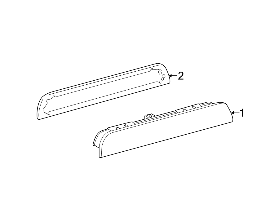 Diagram Rear lamps. High mounted stop lamp. for your 1997 Toyota Supra   