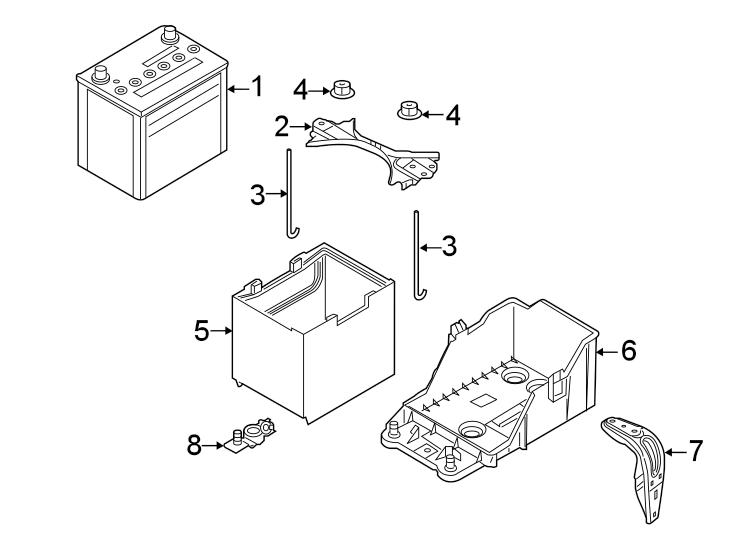 Diagram BATTERY. for your 2017 Toyota Corolla iM   