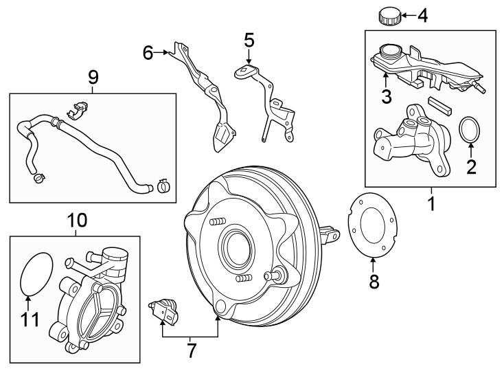Diagram Cowl. Components on dash panel. for your Toyota Yaris iA  