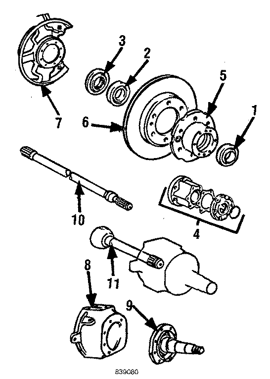 Diagram WHEELS & FRONT SUSPENSION. for your 2012 Toyota Yaris   