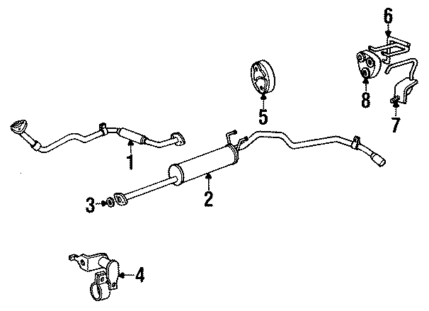 Diagram EXHAUST SYSTEM. for your Toyota