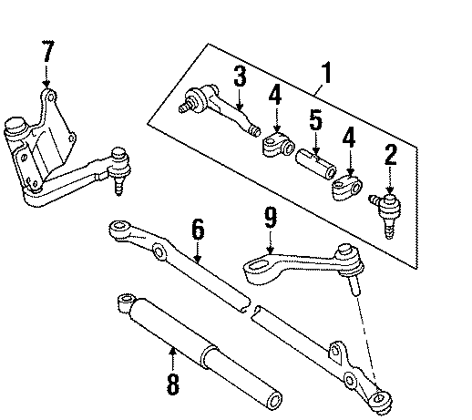 Diagram STEERING GEAR & LINKAGE. for your 2005 Toyota Tundra 4.0L V6 A/T 4WD Base Standard Cab Pickup Fleetside 