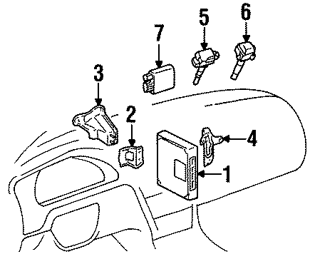 Diagram IGNITION SYSTEM. for your 1994 Toyota Corolla   