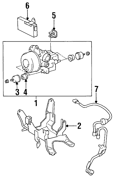 Diagram ELECTRICAL. ABS COMPONENTS. for your 2005 Toyota Corolla   