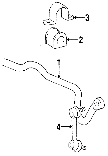 Diagram FRONT SUSPENSION. STABILIZER BAR & COMPONENTS. for your 1986 Toyota Corolla   