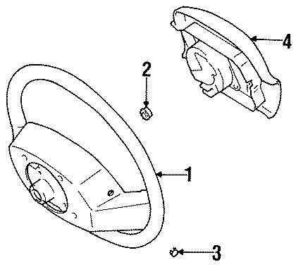 Diagram STEERING WHEEL & TRIM. for your 2011 Toyota Sequoia  SR5 Sport Utility 