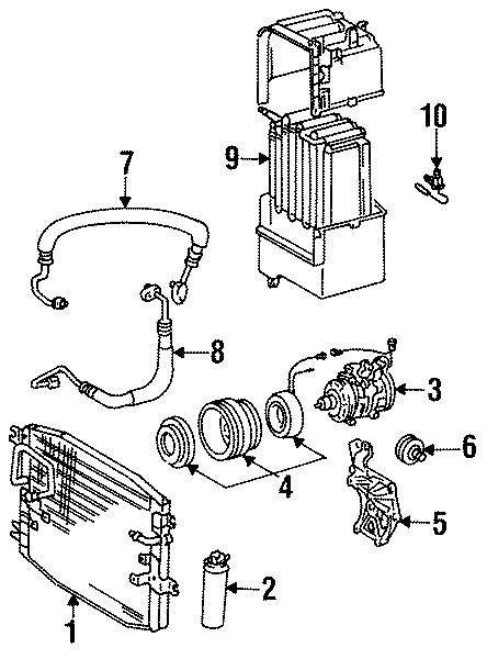 Diagram AIR CONDITIONER & HEATER. for your 2012 Toyota 4Runner 4.0L V6 A/T 4WD Trail Sport Utility 