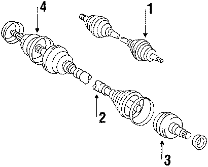 Diagram WHEELS & FRONT SUSPENSION. AXLE SHAFT. for your 1985 Toyota Corolla 1.6L A/T FWD DLX Sedan 