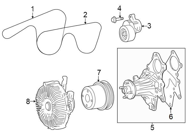 Diagram Belts & pulleys. for your 1992 Toyota Corolla   