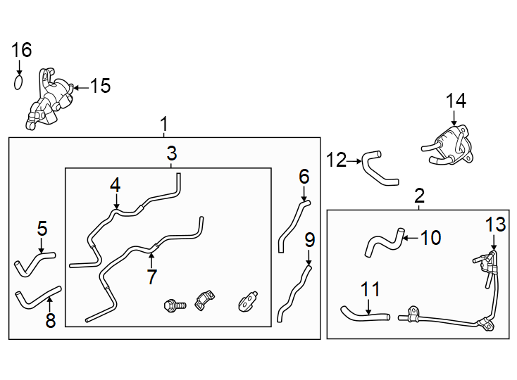 Diagram TRANS oil cooler. for your 2001 Toyota Tundra   