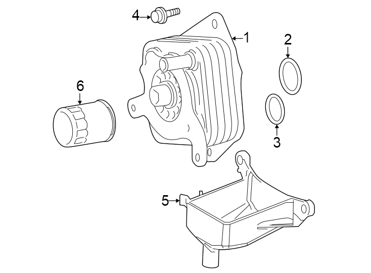 Diagram Engine oil cooler. for your Toyota Sequoia  