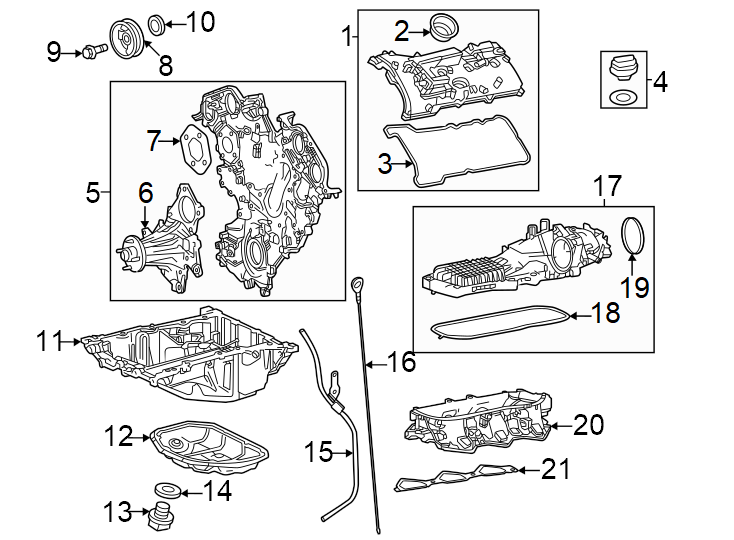 Diagram Engine parts. for your 2008 Toyota Tacoma  Base Crew Cab Pickup Fleetside 