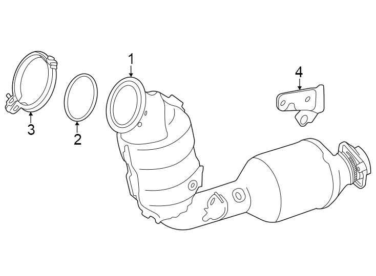 Diagram Exhaust system. Exhaust components. for your Toyota