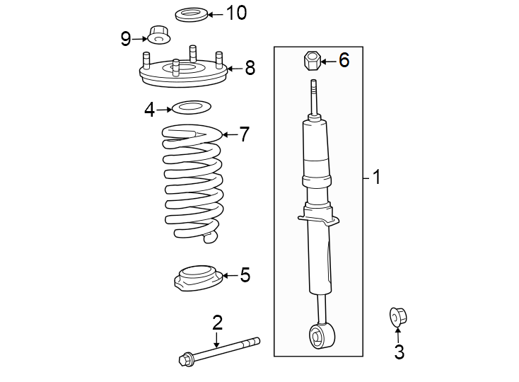 Toyota Sequoia Suspension Shock Absorber 485108z540 Toyota Parts Superstore Lakeland Fl 4484