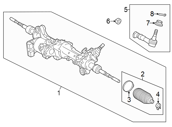 Diagram Steering gear & linkage. for your 2007 Toyota Tundra   