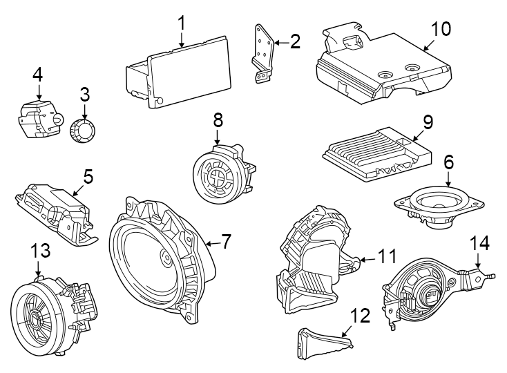 Diagram Instrument panel. Sound system. for your 2019 Toyota Corolla  LE Eco Sedan 