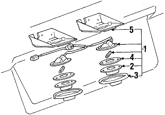 Diagram REAR LAMPS. LICENSE LAMPS. for your Toyota