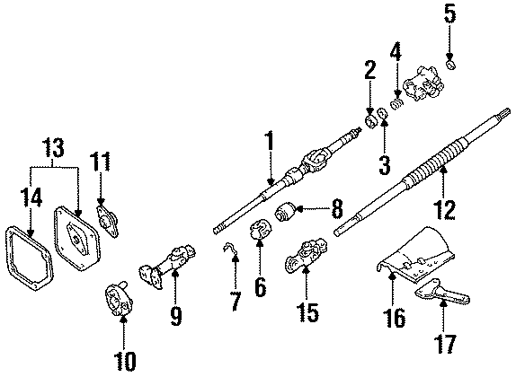 Diagram STEERING COLUMN. SHAFT & INTERNAL COMPONENTS. for your 2018 Toyota Sequoia   