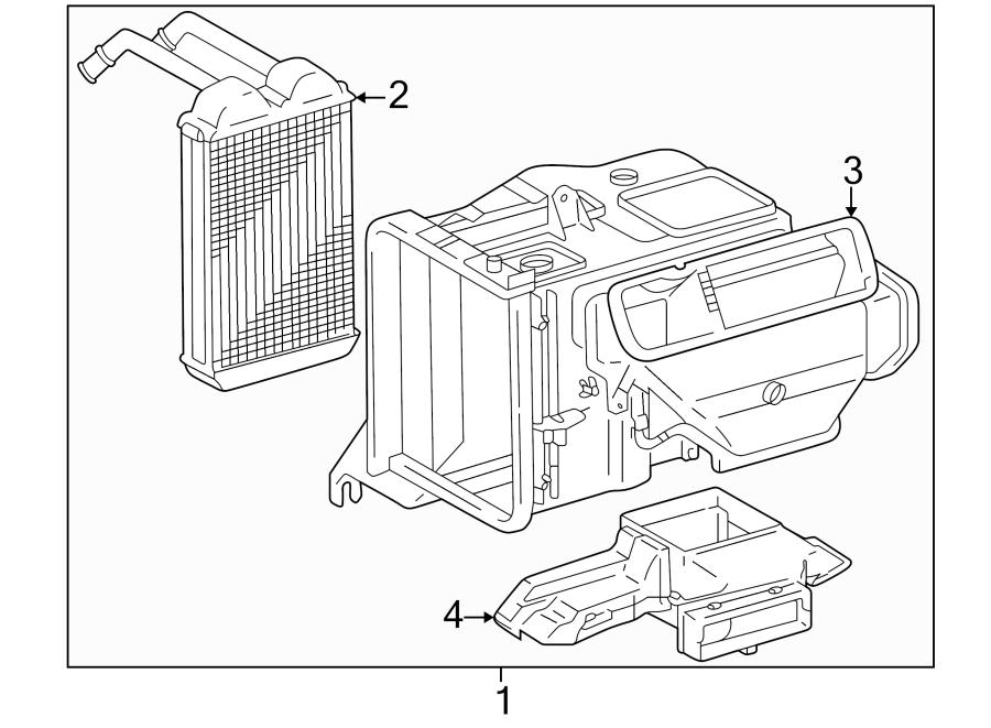 Diagram AIR CONDITIONER & HEATER. HEATER COMPONENTS. for your Toyota RAV4  