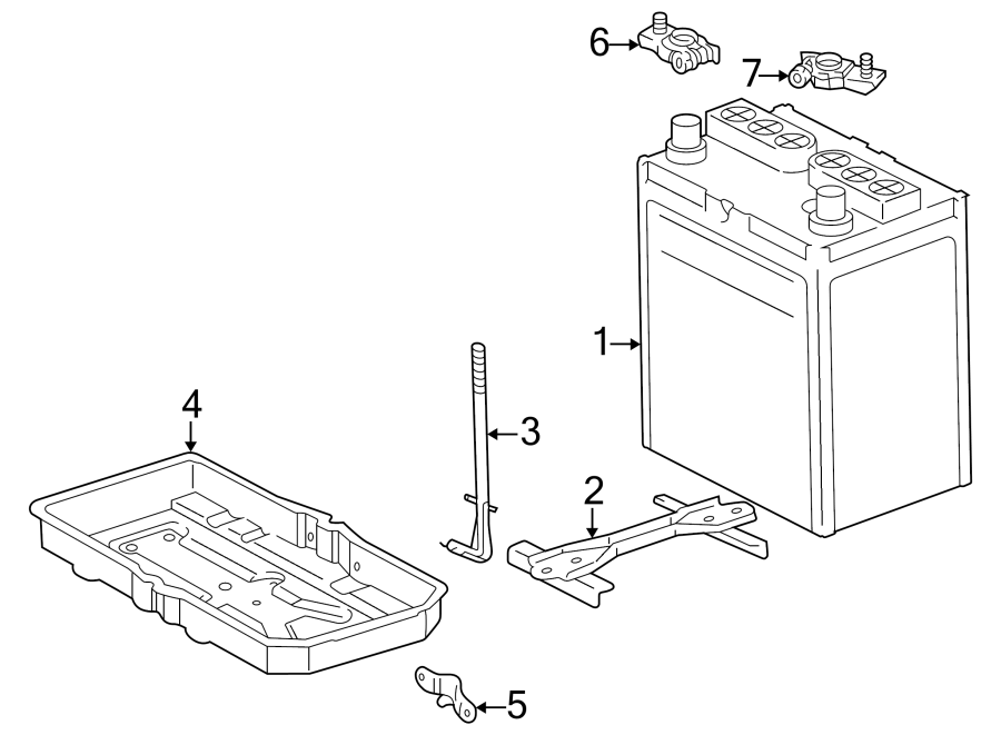 Diagram BATTERY. for your 2018 Toyota Corolla iM   