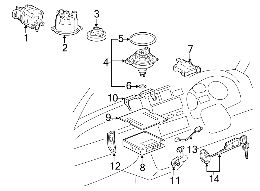 Diagram IGNITION SYSTEM. for your Toyota