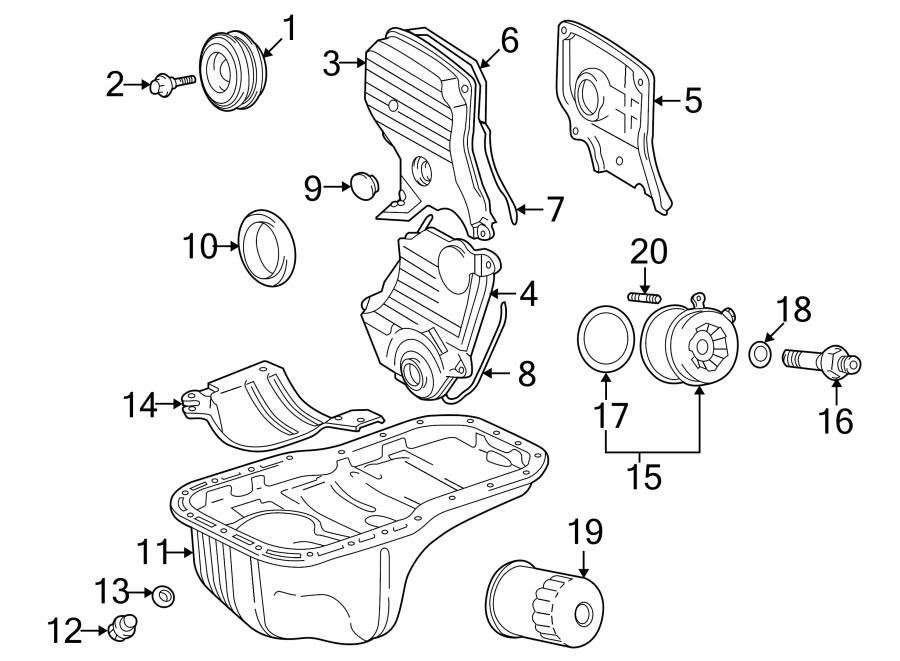 Diagram ENGINE PARTS. for your 2013 Toyota Tacoma   