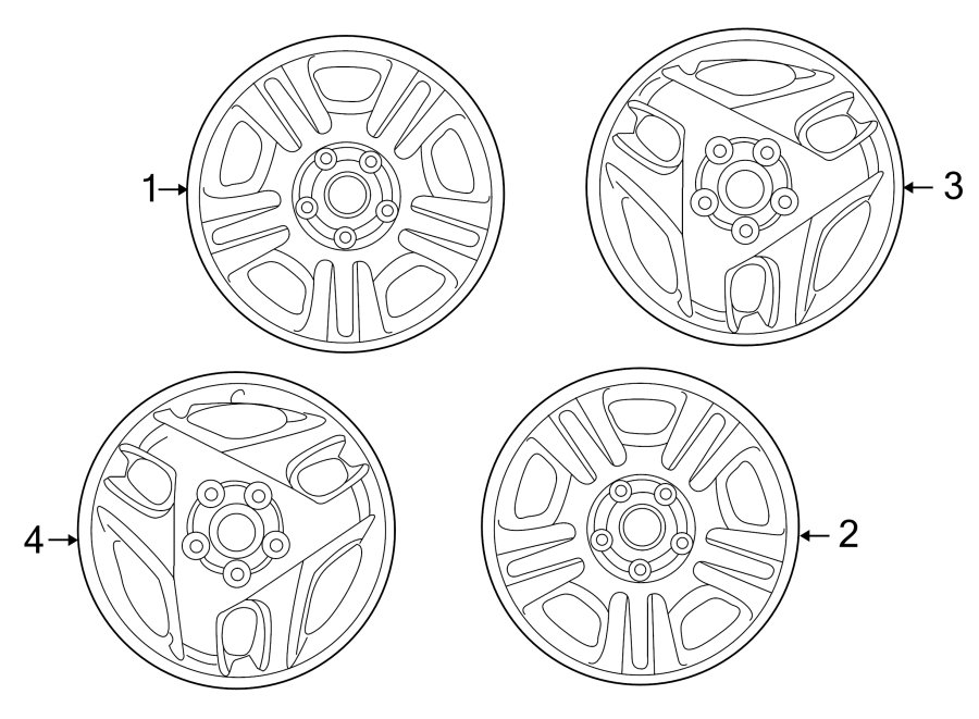 Diagram WHEELS. for your 2009 Toyota RAV4   