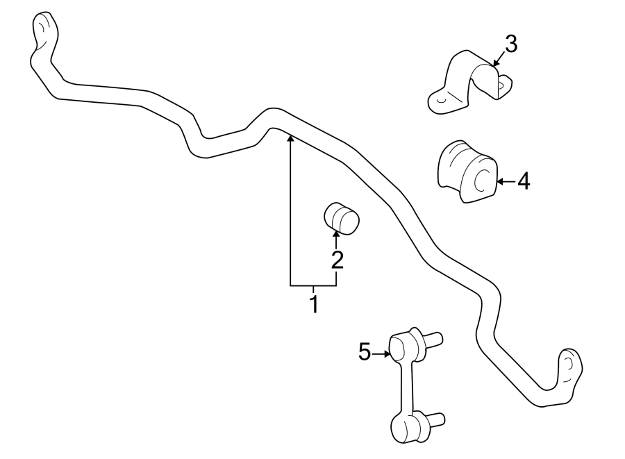 Diagram FRONT SUSPENSION. STABILIZER BAR & COMPONENTS. for your Toyota