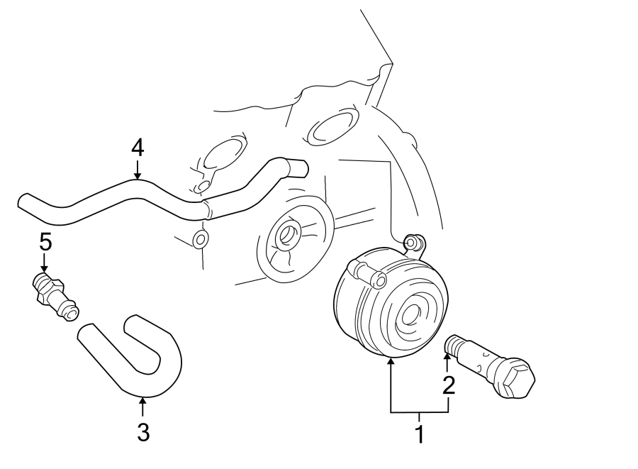 Diagram OIL COOLER. for your 2011 Toyota Sienna   