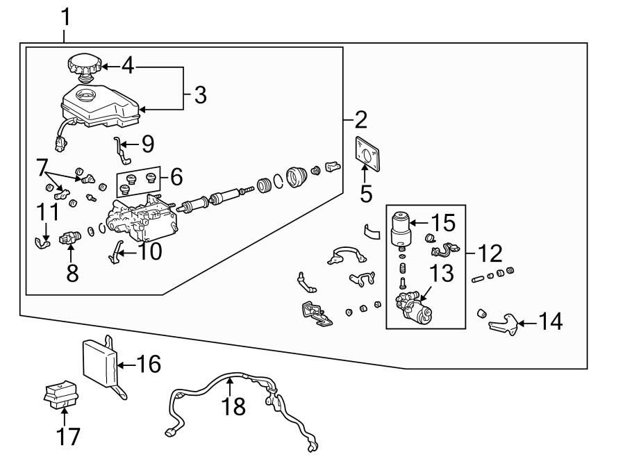 Diagram Abs components. for your 2021 Toyota Camry  TRD Sedan 