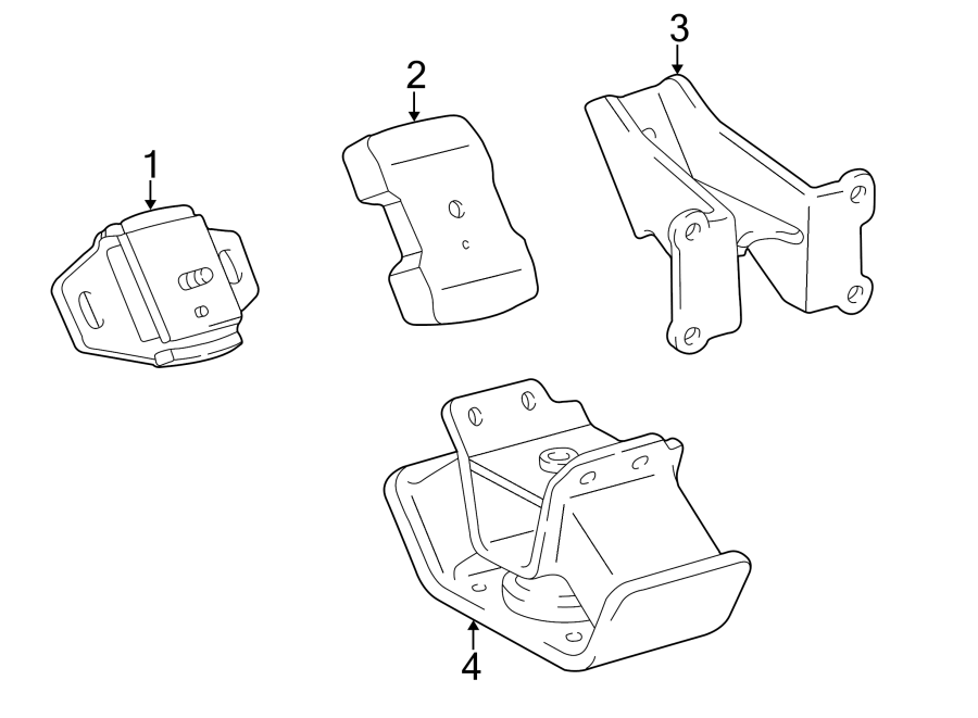 Diagram ENGINE & TRANS MOUNTING. for your 2011 Toyota Tundra 4.0L V6 A/T 4WD SR5 Extended Cab Pickup Fleetside 